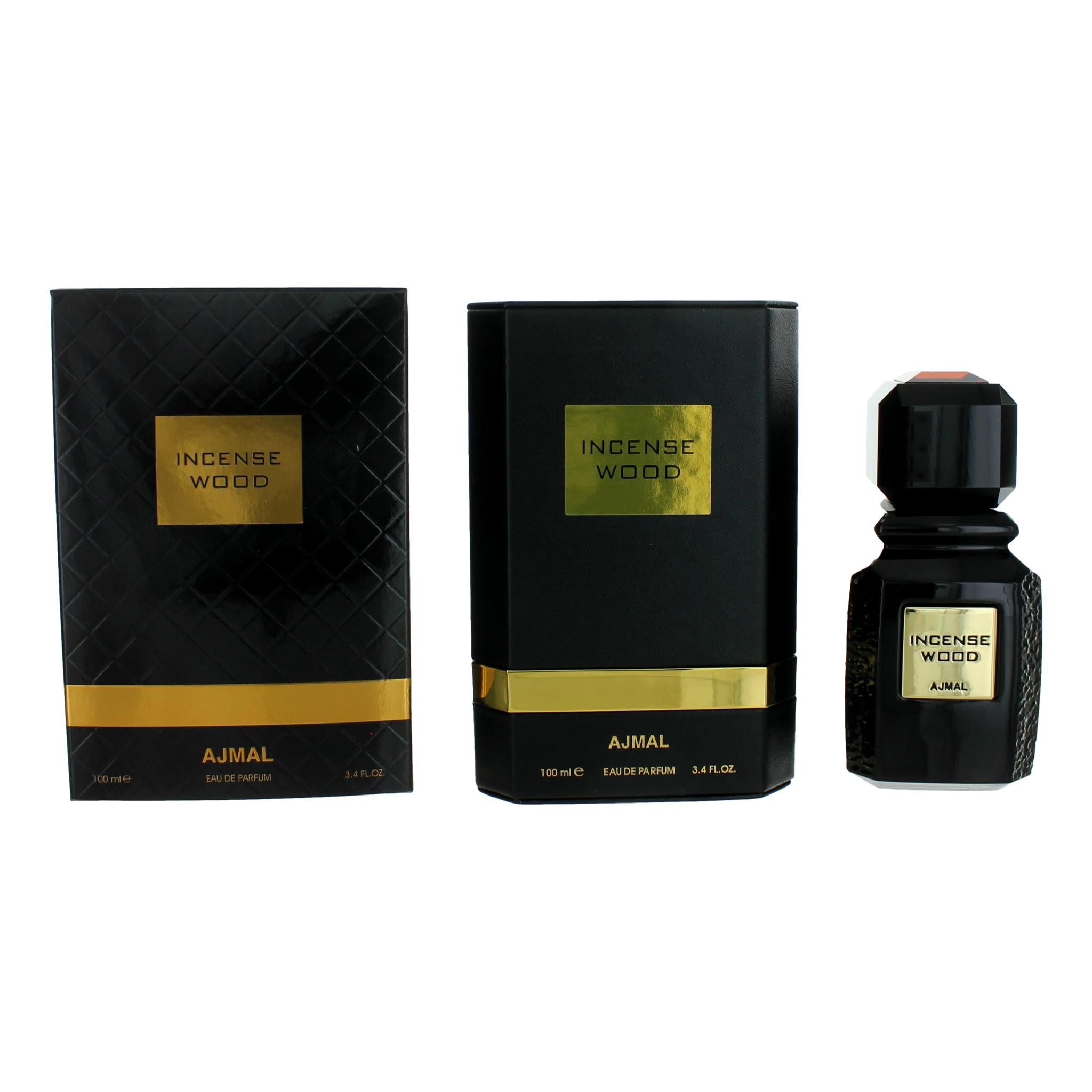 Bottle of Incense Wood by Ajmal, 3.4 oz Eau De Parfum Spray for Unisex